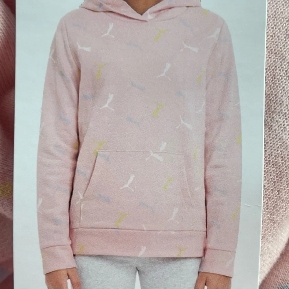 Puma Pink Hoodie Youth Extra Small 5/6 NWT